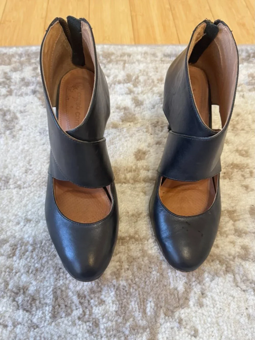 Corso Como Black Criss Cross Heels